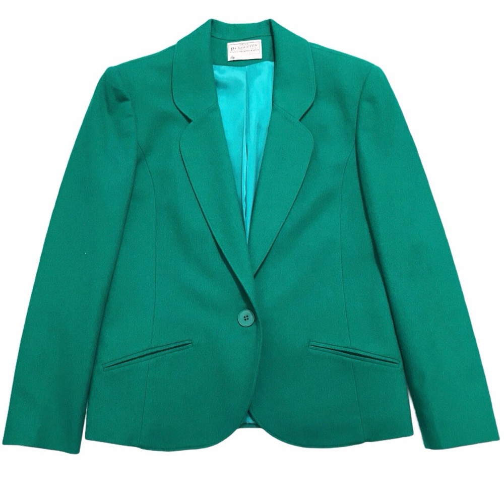 Pendleton Green Blazer Vintage - image 1